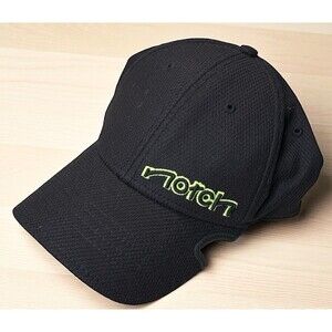 Notch Hat Mens L/XL Black W/ Neon Green Accent
